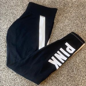 PINK brand fleece leggings.